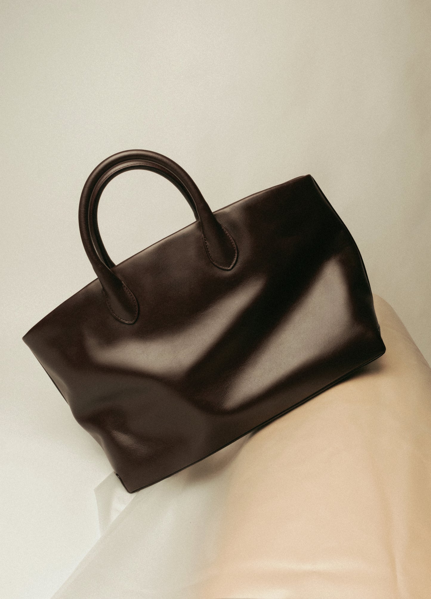 Lola Tote Leather Burgundy