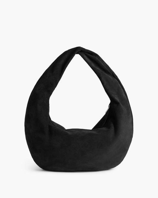 Alva Shoulder Bag Suede Black