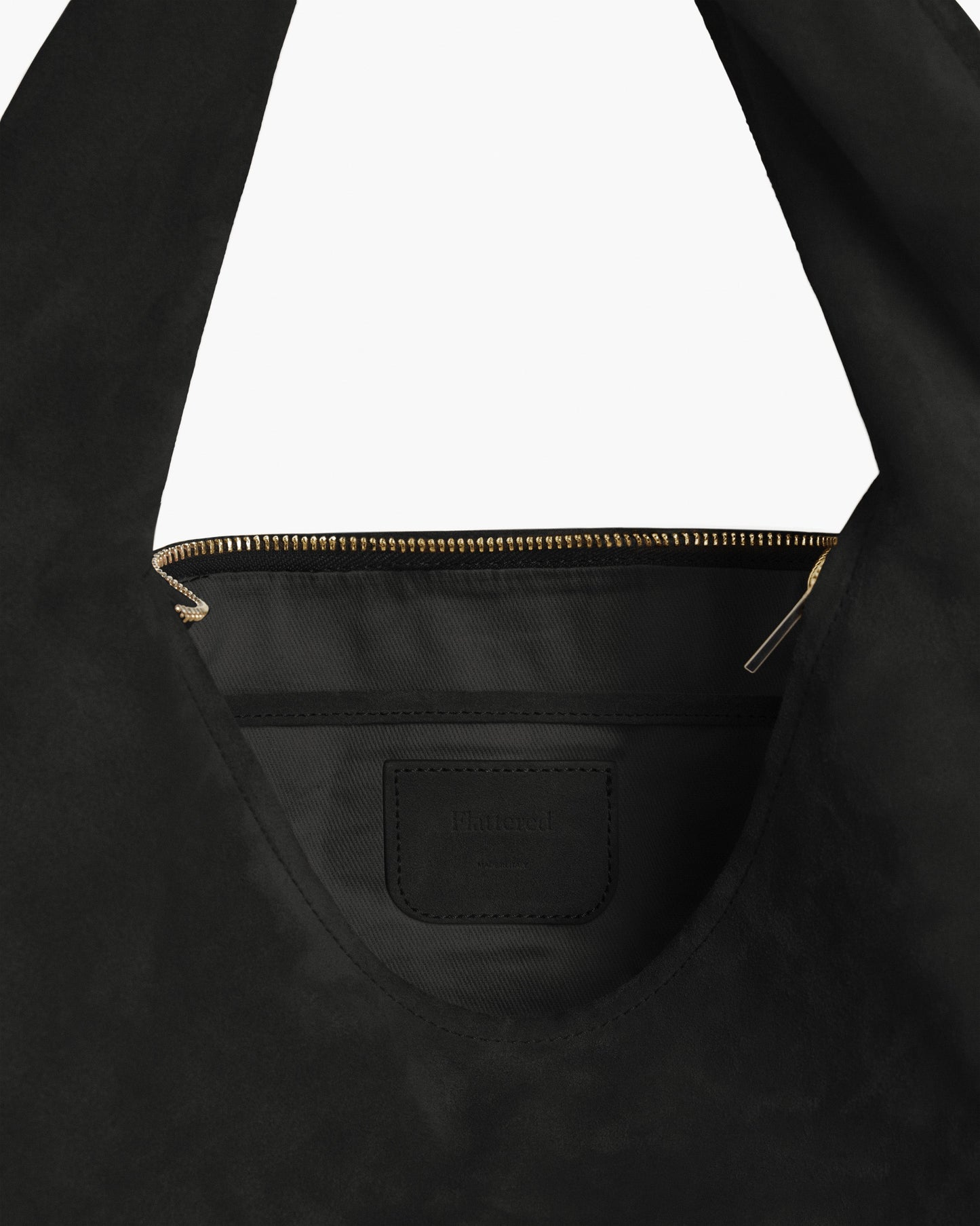 Alva Shoulder Bag Suede Black