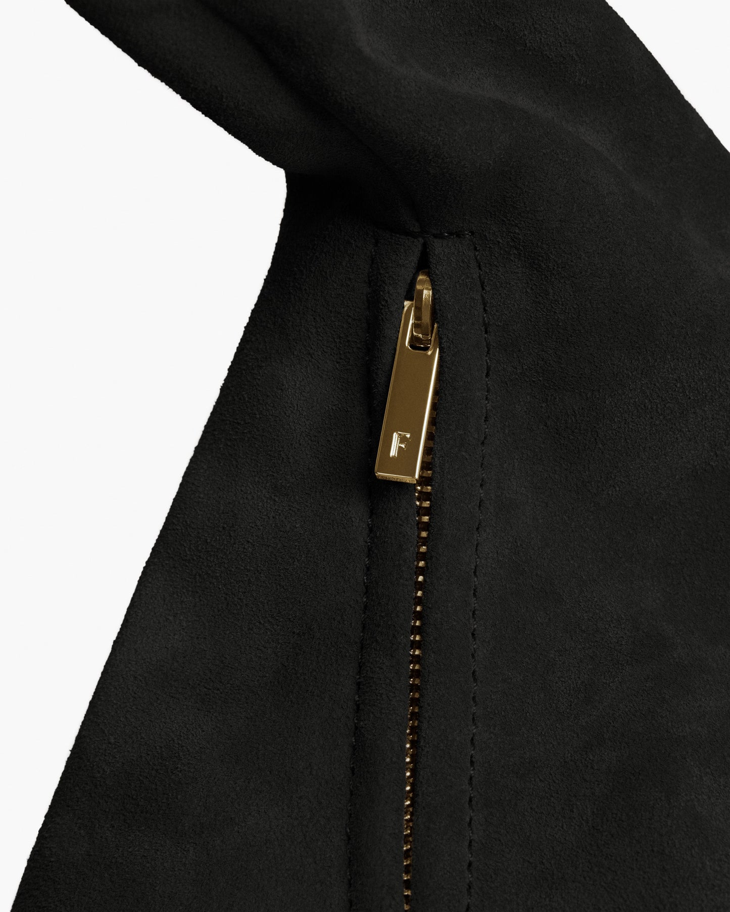 Alva Shoulder Bag Suede Black