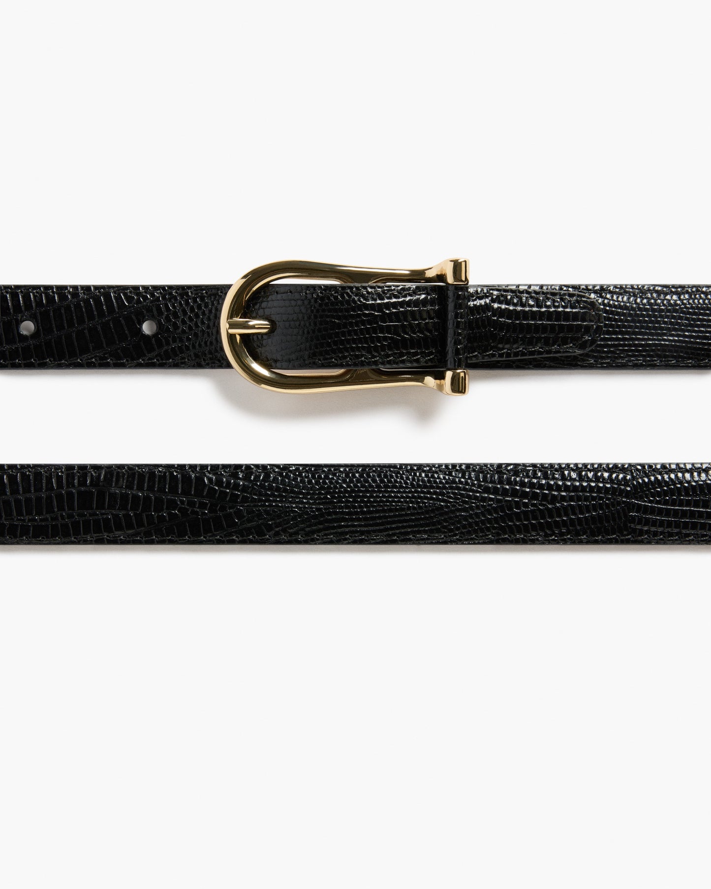 Betty Belt Leather Black Snake