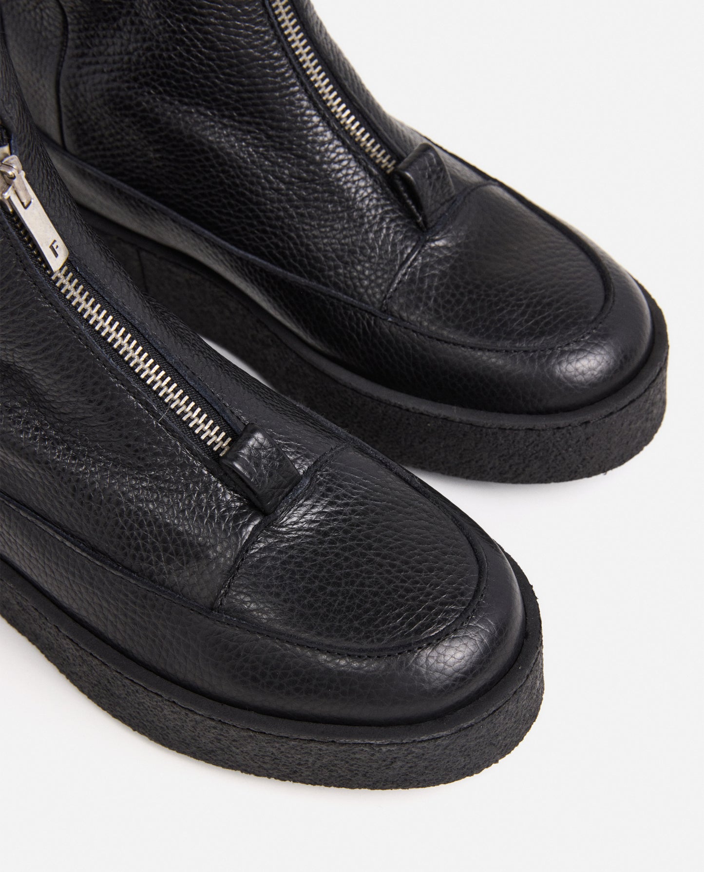 Amelia Grained Leather Black