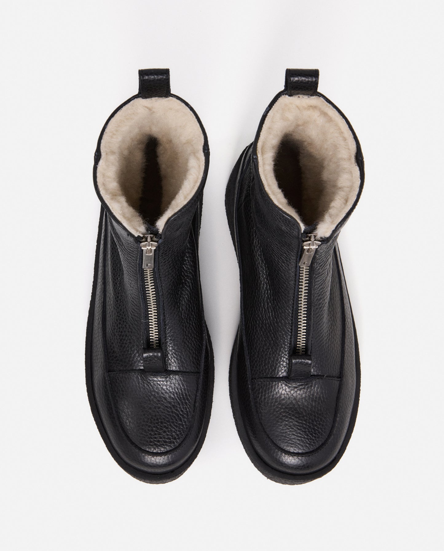 Amelia Grained Leather Black