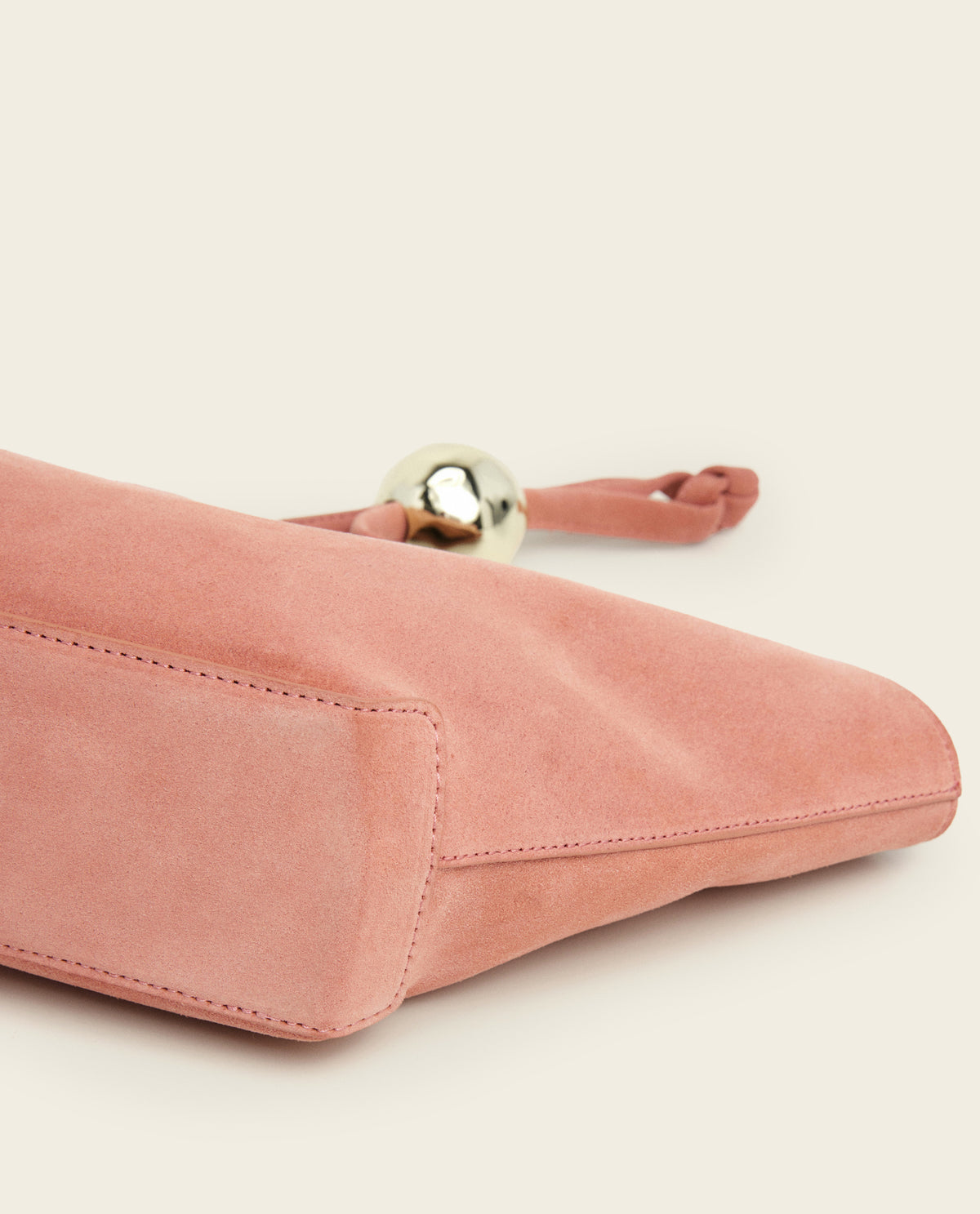 Donia Mini Handbag Suede Blush Pink