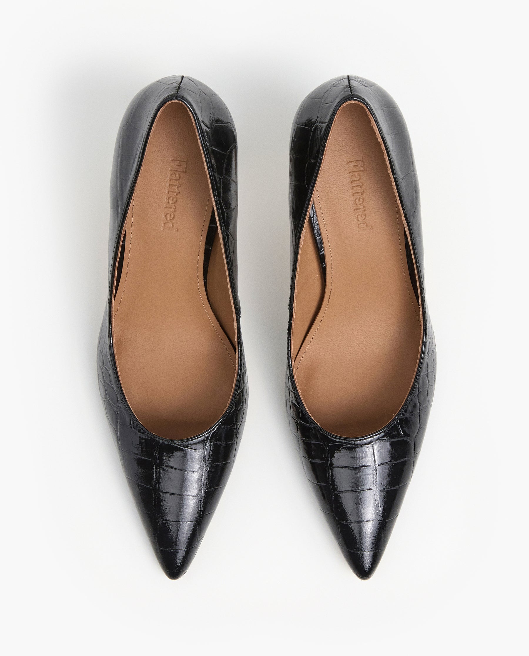 Leonie Leather Black Croco