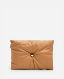 Pia Pillow Clutch Leather Camel
