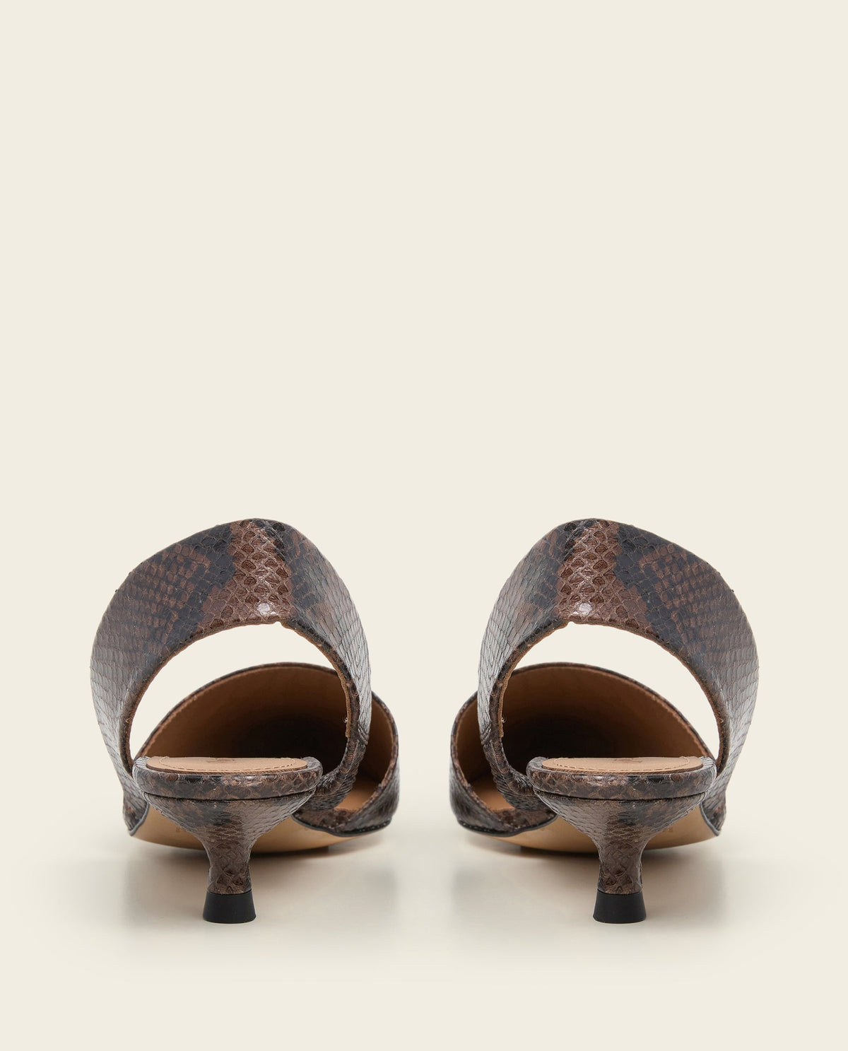 Ninni Snake Leather Chocolate