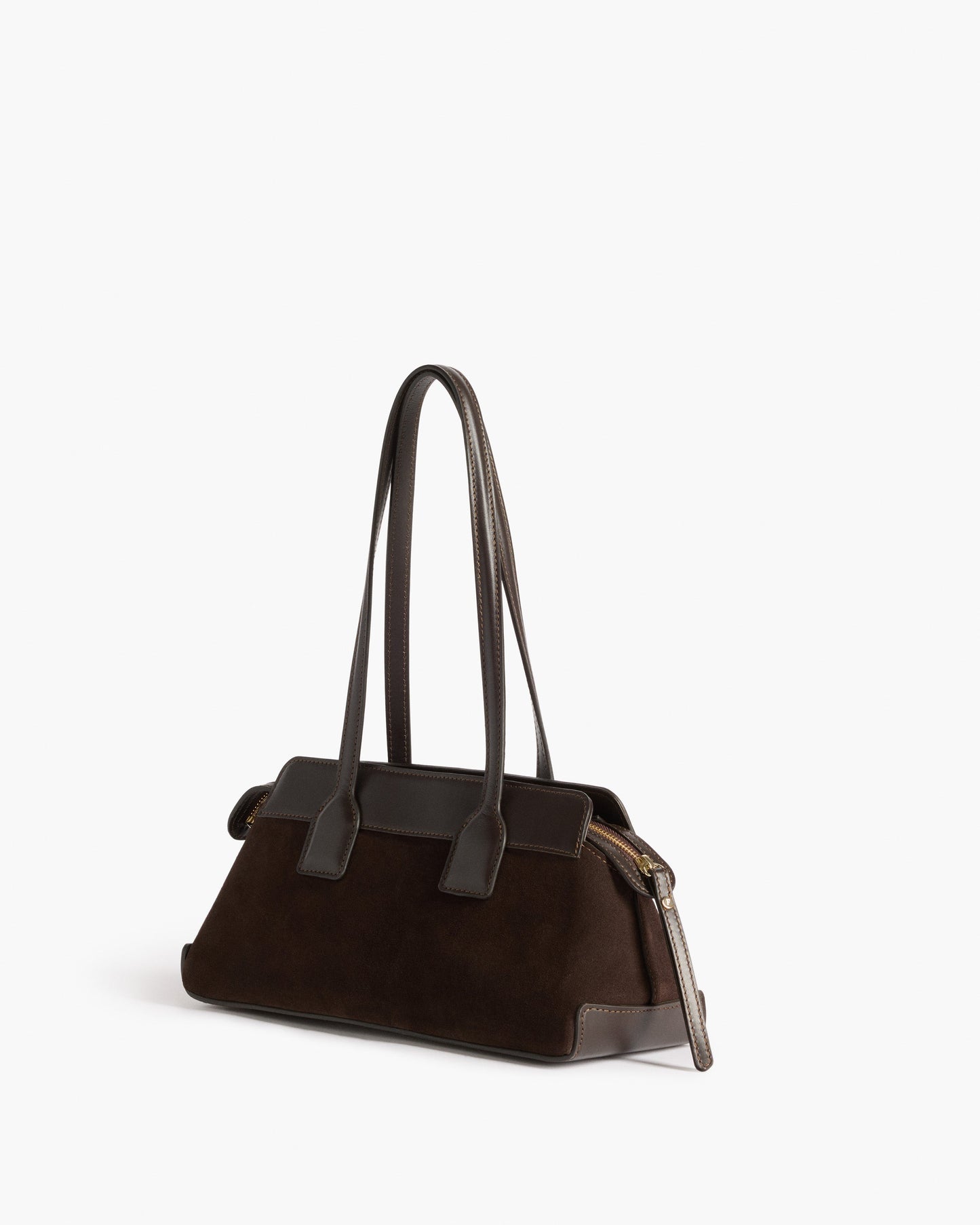 Greta Shoulder bag Suede Chocolate