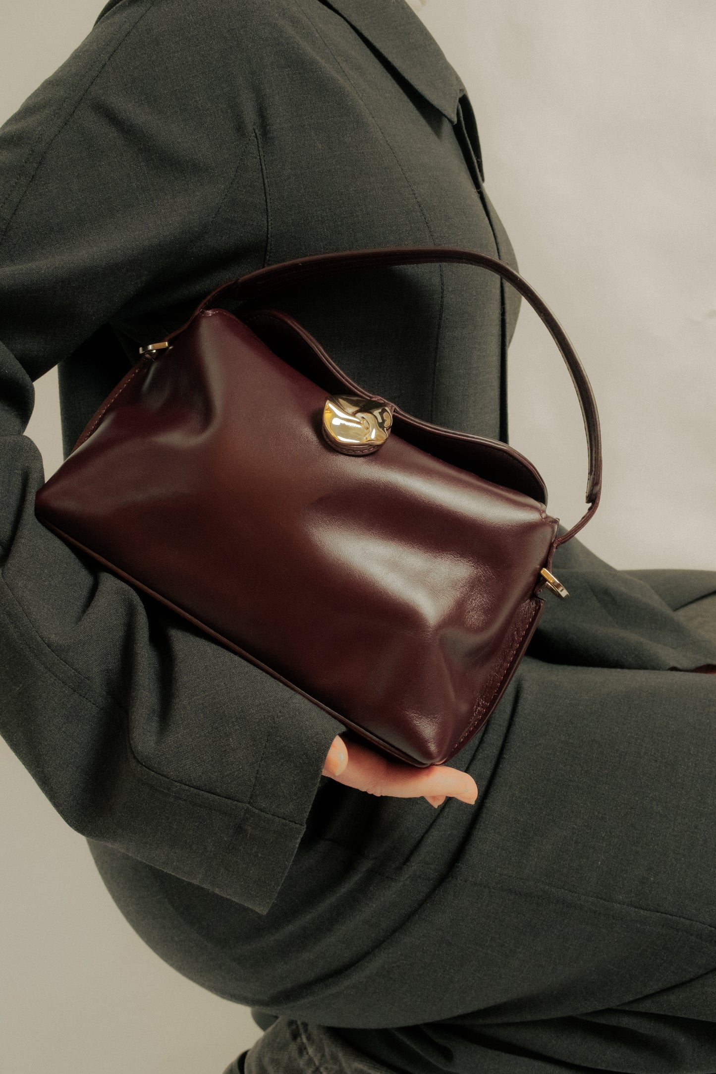 Hanna Mini Bag Leather Burgundy