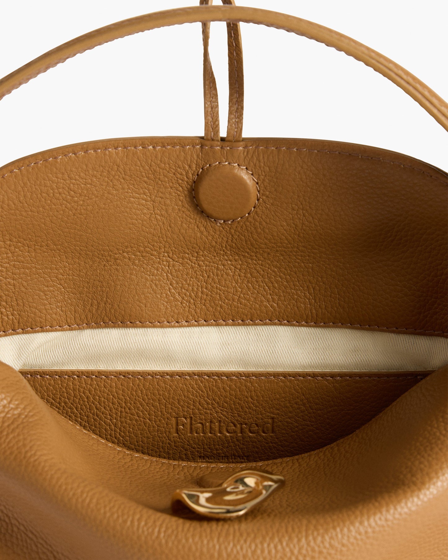 Hanna Mini Bag Grained Leather Cognac