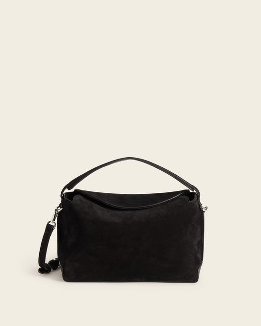 Helia Handbag Suede Black