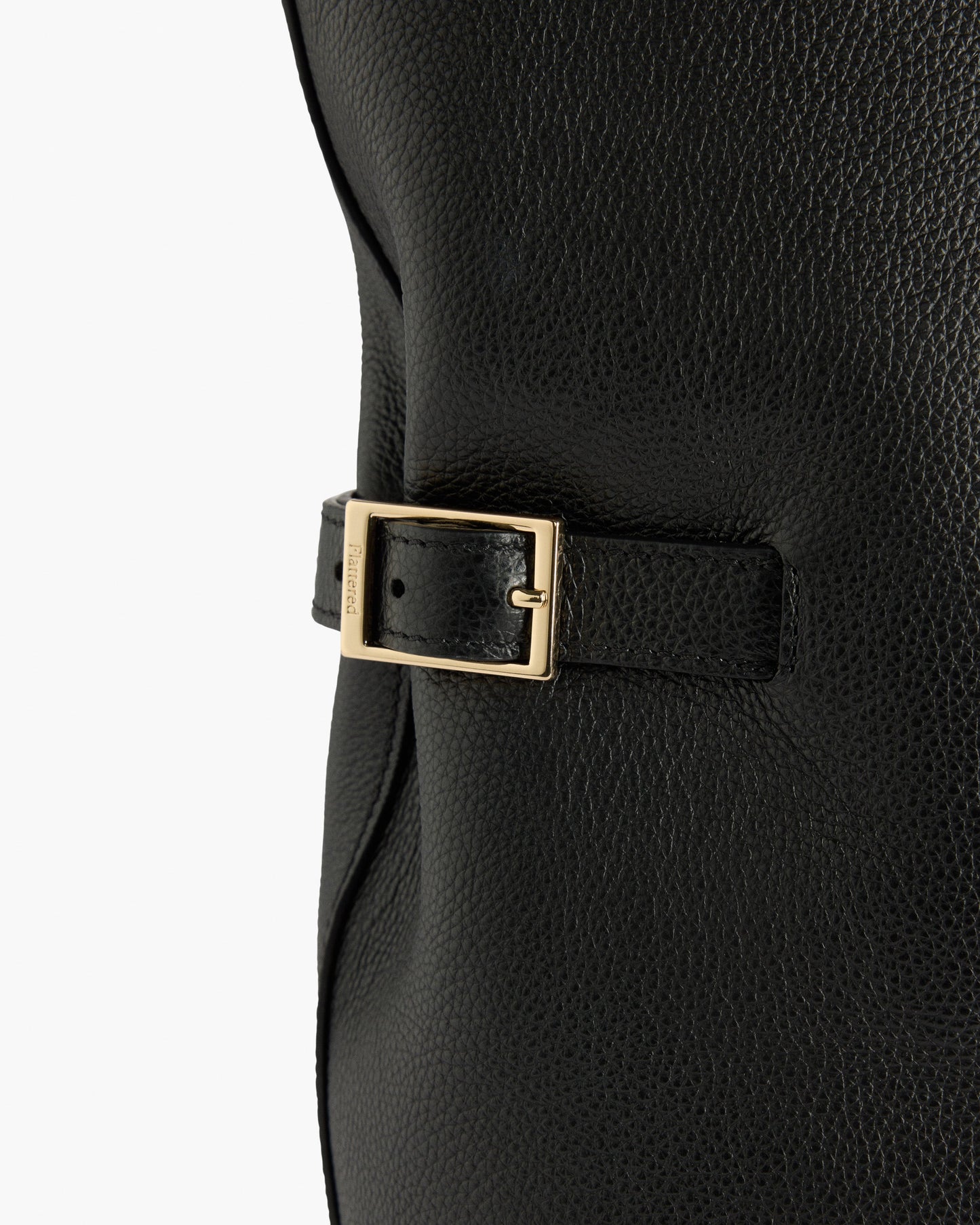 Lesley Tote Bag Grained Leather Black