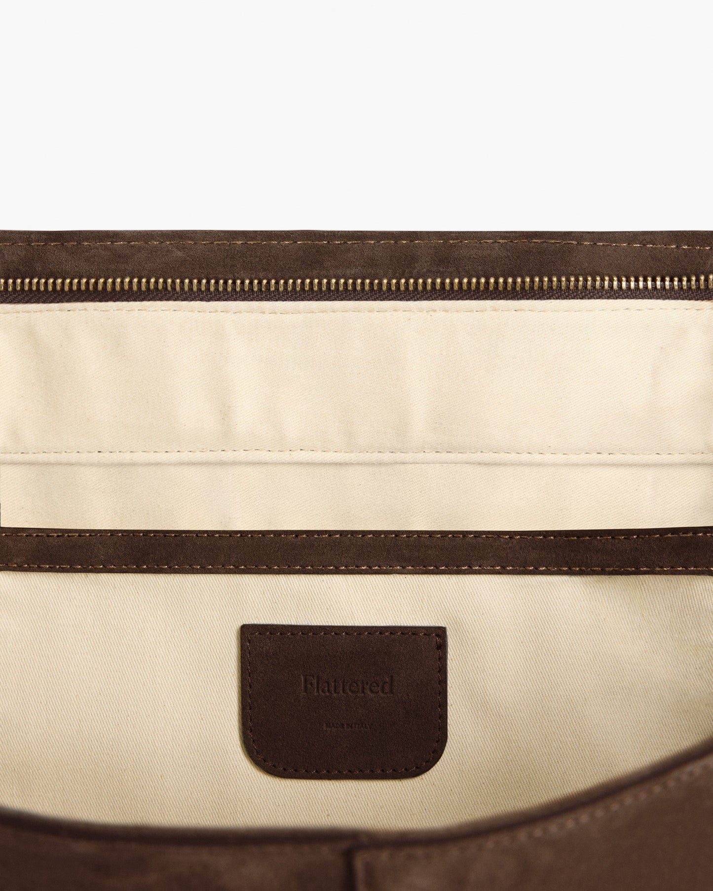 Lisa Bowler Bag Suede Chocolate