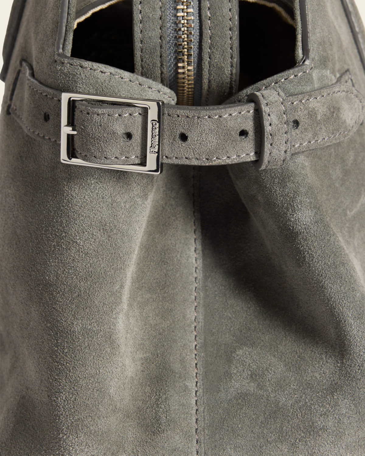 Lisa Bowler Bag Suede Stone Grey