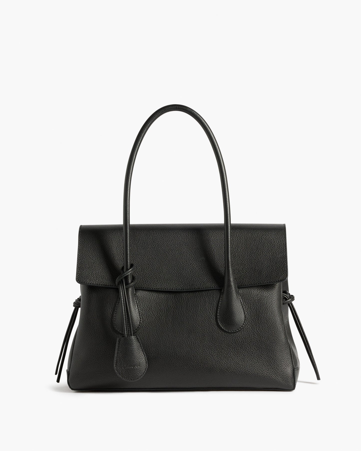 Lydia Tote Bag Grained Leather Black
