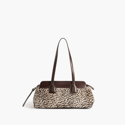 Greta Shoulder bag Leather Hair Chocolate Dot